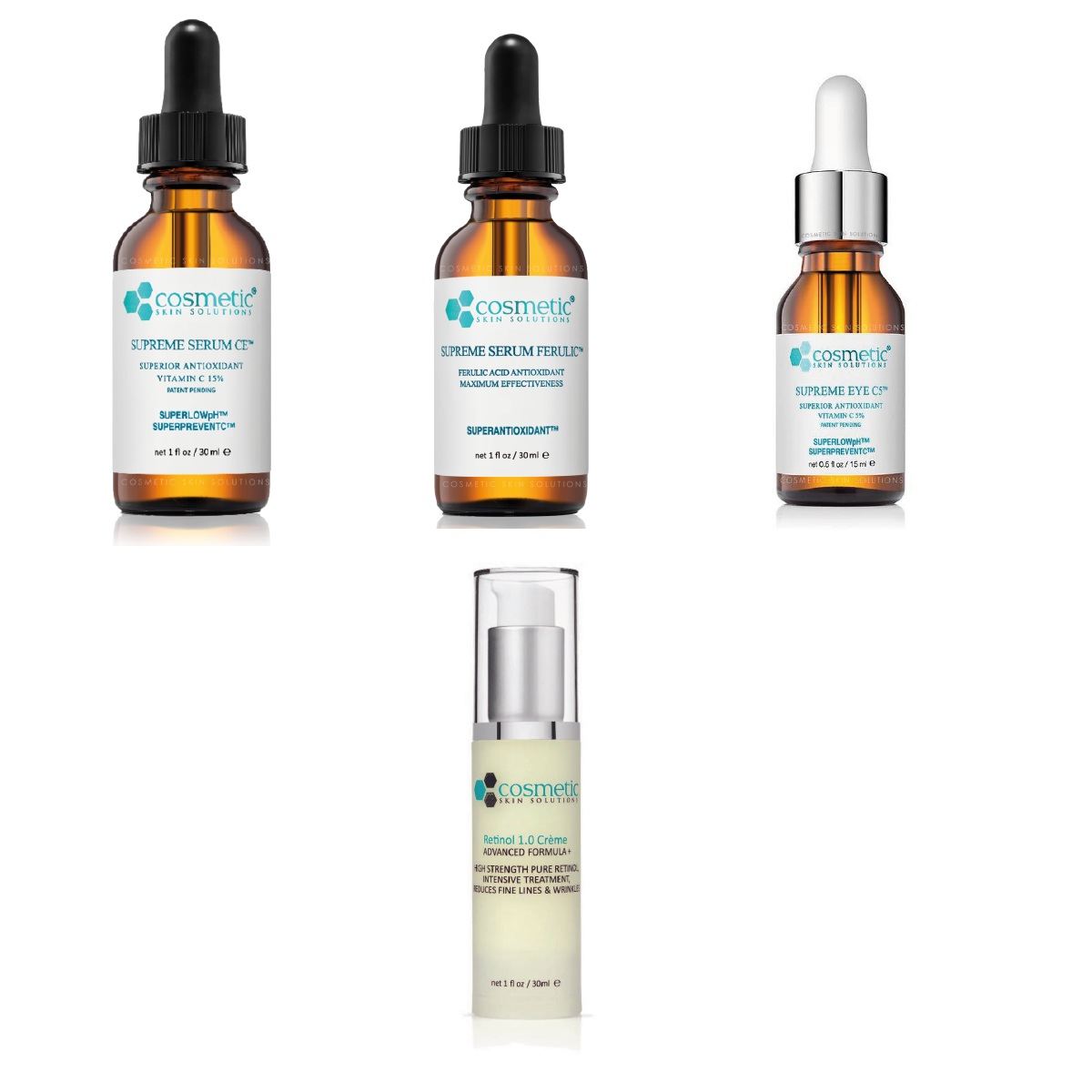 Complete Vitamin CE + Ferulic + Retinol + Eye C5 BUNDLE – Feed Me Beauty